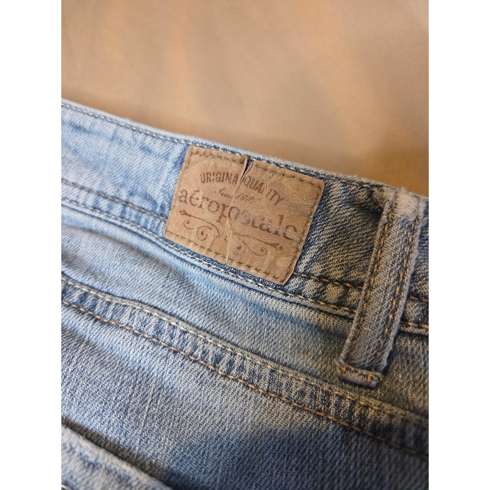 Aeropostale Chelsea Bootcut Curvy Jeans Light Wash Blue Denim 13/14 Long - Picture 8 of 9